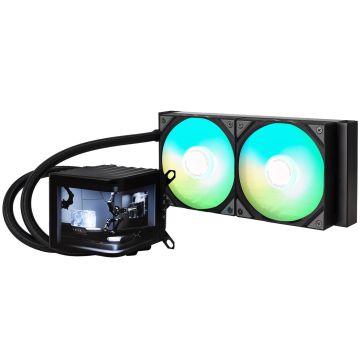 TRYX PANORAMA ARGB 240 All-in-One Liquid Cooling, 3D-AMOLED Display - 240mm, Black (L-P240A-AS2M-G0K)