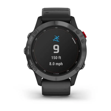 Garmin fenix 6 Pro Solar Edition - Slate gray with black band - Solar (010-02410-15)