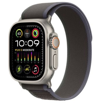 Apple Watch Ultra 2 GPS + Cellular 49mm Titanium Case with Blue/ Black Trail Loop (S/ M) MRF53
