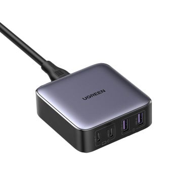 Ugreen Nexode fast desktop charger GaN 2xUSB-C / 2xUSB-A 65W 2m gray (CD327)