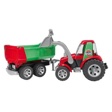 Bruder Roadmax Tractor with Frontloader and Rear Tipper (20116)