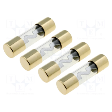 ACV AGU-30S fuse, glass, 30A, Conductor, silver, gold-plated, 4pcs. (30.3900-30)