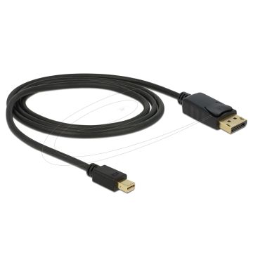 Delock Cable Mini Displayport 1.2 Plug to Displayport Plug 4K 1.0 m (82698)