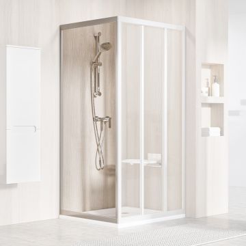 Ravak Shower Fixed Wall APSS-80 198 Satin + Gass Transparent (94040UR2Z1)