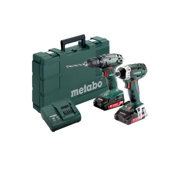 Metabo 18V Combot: Drill BS 18 + Screwdriver SSD / 2,0 Ah (685080000)