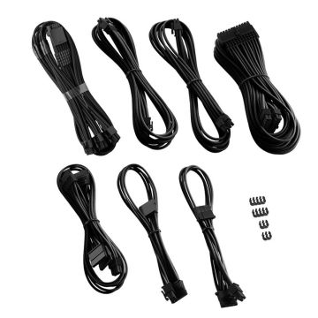 CableMod C-Series Pro ModMesh 12VHPWR Cable Kit for Corsair RM, RMi, RMx (Black Label) - black (CM-PCSR-16P3KIT-NKK-R)