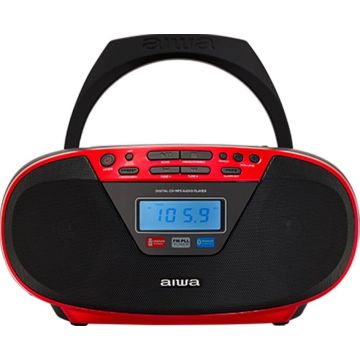 AIWA Portable Wireless Boombox BBTU-400, Red