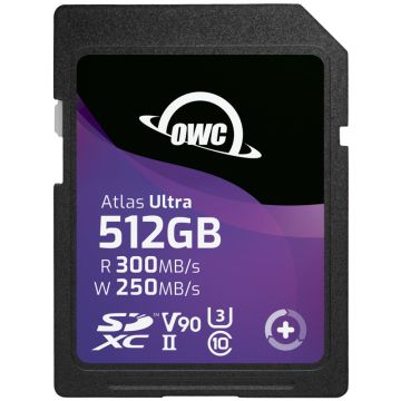 OWC SD Atlas S Ultra SDXC UHS-II R300/W250 (V90) 512GB OWCSDV90U0512