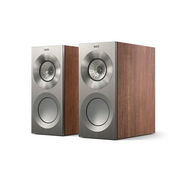 KEF Reference 1 Bookshelf Speaker Satin Walnut Silver