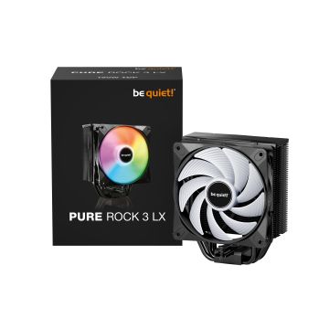 be quiet! Pure Rock 3 LX CPU Cooler - 120mm, Black (BK040)