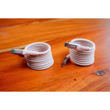 Verbatim Sync & Charge USB‑C to USB‑C 100 W Magnetic Cable – 120 cm Pink
