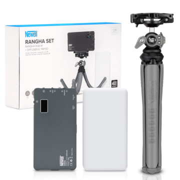 Newell Rangha Set RGB-W Rangha LED Lamp with Diffuser and Tripod