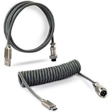 Royal Kludge Coiled Aviator Cable (Black)