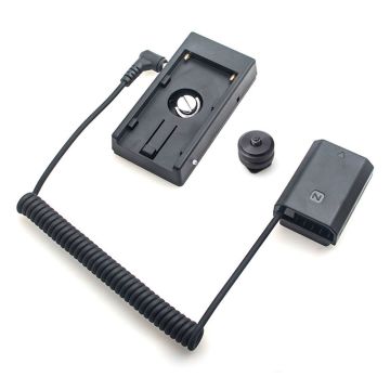 Caruba Sony NP-FZ100 Full Decoding Dummy Battery + F970 Battery Gusset (Spring Cable)