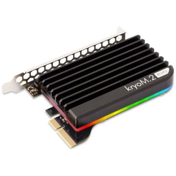 aqua computer kryoM.2 RGBpx PCIe 5.0 x4 adapter for M.2 PCIe SSD, M-Key, with passive cooler (53316)