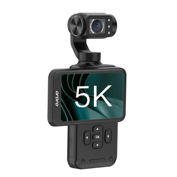 Ordro Pocket M5 3-Axis Gimbal Camera, 5K, for Vlogging and YouTube Black