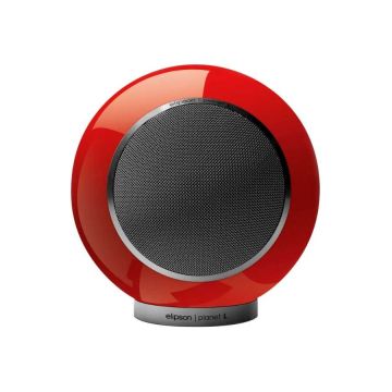 Elipson Planet L Bookshelf Speaker Red Lacquer