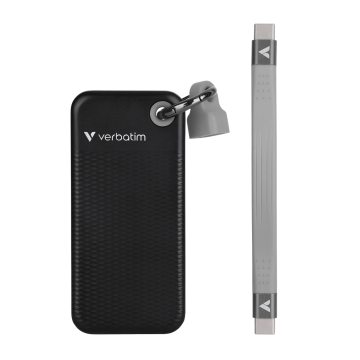 Verbatim Pocket SSD USB 3.2 Gen 2 2 TB Black/Grey