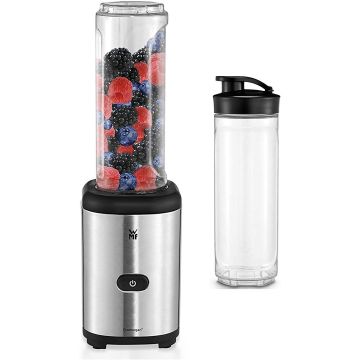 WMF Kult Mix & Go Mini Smoothie Maker, Shake Mixer, Blender Electric, 300 Watt, Tritan Plastic Bottle (0416270011)