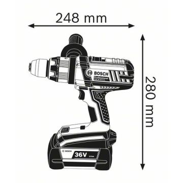 Bosch GSB 36 VE-2-LI, 2x4.0Ah L-Boxx (06019C1100)