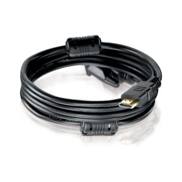 PureLink connection cable HDMI plug DVI-D 18+1 FULL HD with ferrite 2.0m black (314853)