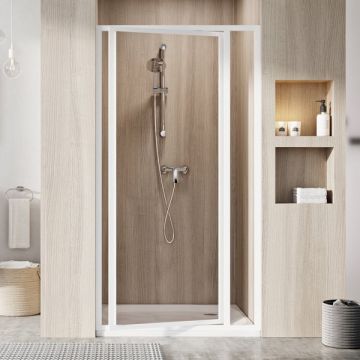 Ravak Shower Door SDOP-80 195 White + Glass Grape (03V401O2ZG)