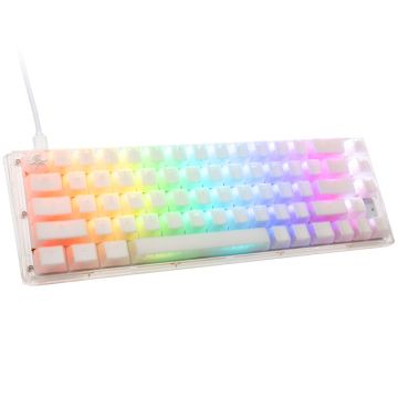 Ducky One 3 Aura White SF Gaming Keyboard, RGB LED - MX-Brown (US) (DKON2167ST-BUSPDAWWWWC1)