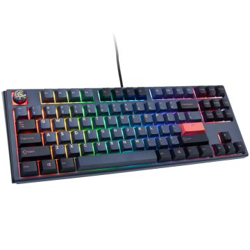 Ducky One 3 Cosmic Blue TKL Gaming Keyboard, RGB LED - MX-Red (US) (DKON2187ST-RUSPDCOVVVC2)