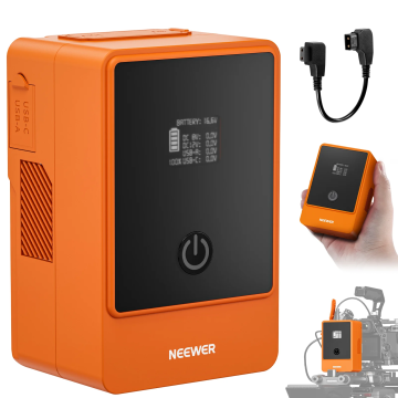 Neewer PS099EO 99 Wh V-Mount Lithium Battery Orange