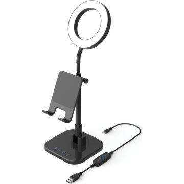 Digipower Success Video Calling, Teaching, Learning Smartphone Stand With Personal 6" Ring Light (DP-WSH-PH6)
