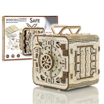 Wooden City 3D Wooden Box Puzzle - Safe (EN)