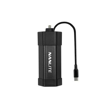 Nanlite BT-BG-F550 Battery Grip with USB-C Cable for PavoTube II 6C, LitoLite 5C
