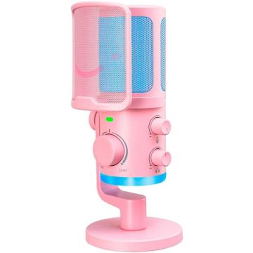 FIFINE AmpliGame AM6P Wired Microphone with RGB Lighting USB