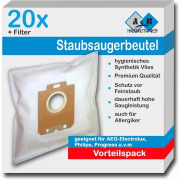 ‎A&H Haushaltswaren 20 Vacuum Cleaner Bags for Electrolux EasyGo EEG41lW