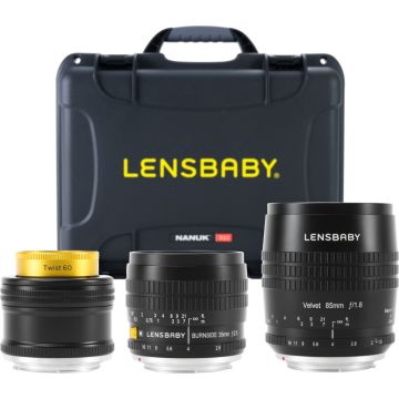 Lensbaby Pro Kit with Velvet 85, Burnside 35 & Twist 60 for Canon EF LBPROC