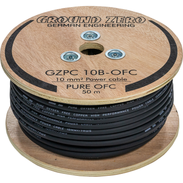 Ground Zero 10 mm² black OFC 50m (X-GZPC 10B-OFC)