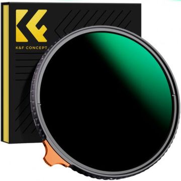 K&F Concept Nano X-Series Variable ND Filter ND3-ND1000 Grey Filter 77mm (1.5-10 Stops)