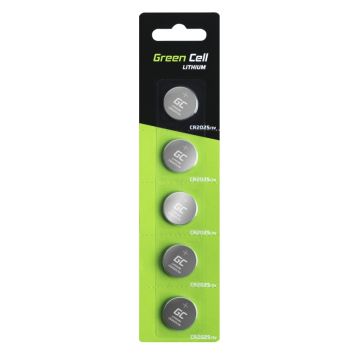 Green Cell Lithium Battery 5x CR2025 3V 160mAh (XCR04)