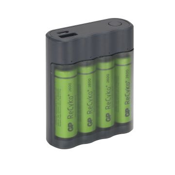 GP ReCyko+ X411 USB-Charger Charge Anyway incl. 4AA 2600 (4891199179853)