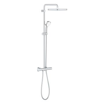 Grohe Tempesta Cosmopolitan 250 Dušas Termostata Sist. Ar Kvadrātveida Augšējo Galvu, Hromēta (26689000)
