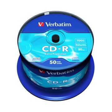 Verbatim CD‑R Discs 700 MB data storage (50‑pack)