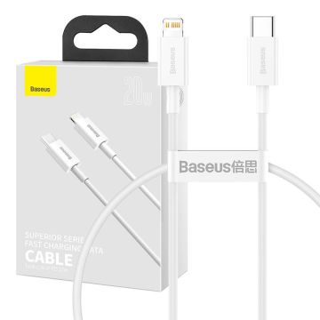 Baseus Superior Series Cable USB-C to Lightning 20W PD 0.25m White (CATLYS-02)