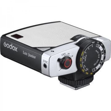 Godox Lux Junior Retro Camera Flash (White)