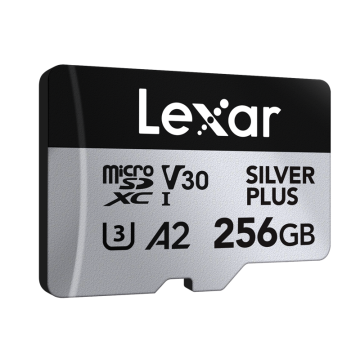 Lexar microSDXC Silver Plus 1066x UHS-I/U3/A2/4K R205/W150 (V30) 256GB (LMSSIPL256G-BNANG)