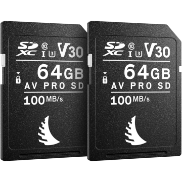 Angelbird SD Match Pack for Canon AV PRO V30 64GB | 2 PACK MPCAAVP64SDV30