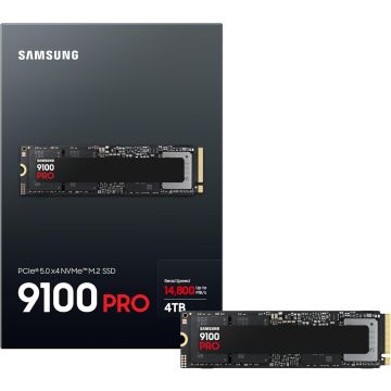 Samsung 9100 PRO Series NVMe SSD, PCIe 5.0 M.2 Type 2280 - 4TB (MZ-VAP4T0BW)