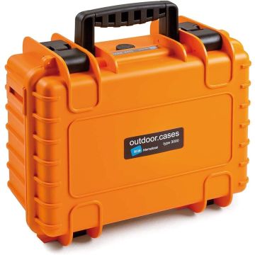 B&W Carrying Case for DJI Mavic Air 2 Air 2S Type 3000 Orange