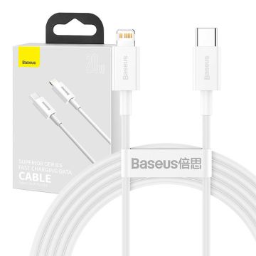 Baseus Superior Series Cable USB-C to Lightning 20W PD 2m White (CATLYS-C02)