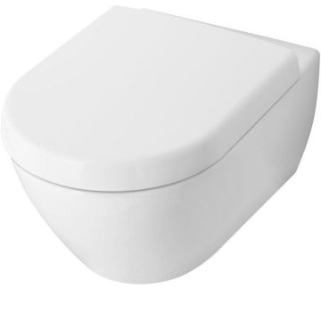 Villeroy&Boch Venticello DirectFlush Wall-Mounted WC with Toilet Seat Coverand SoftClose (56001001+9M68S101)