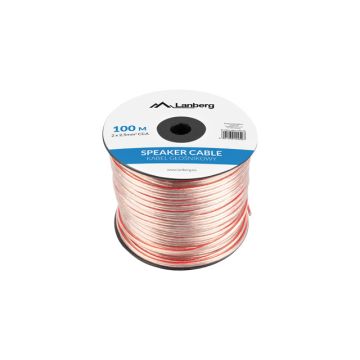 LANBERG Speaker cable 2x2.5mm2 40m transparent (SC-2X25-10CC-1000-TR)